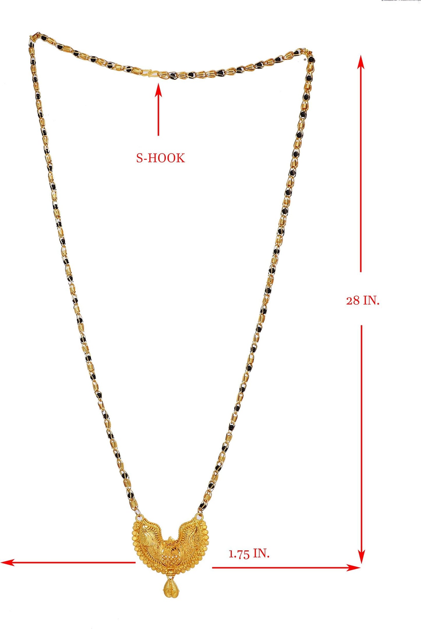 Stunning Gold-Plated Mangalsutra for Women – Elegant Traditional Finish