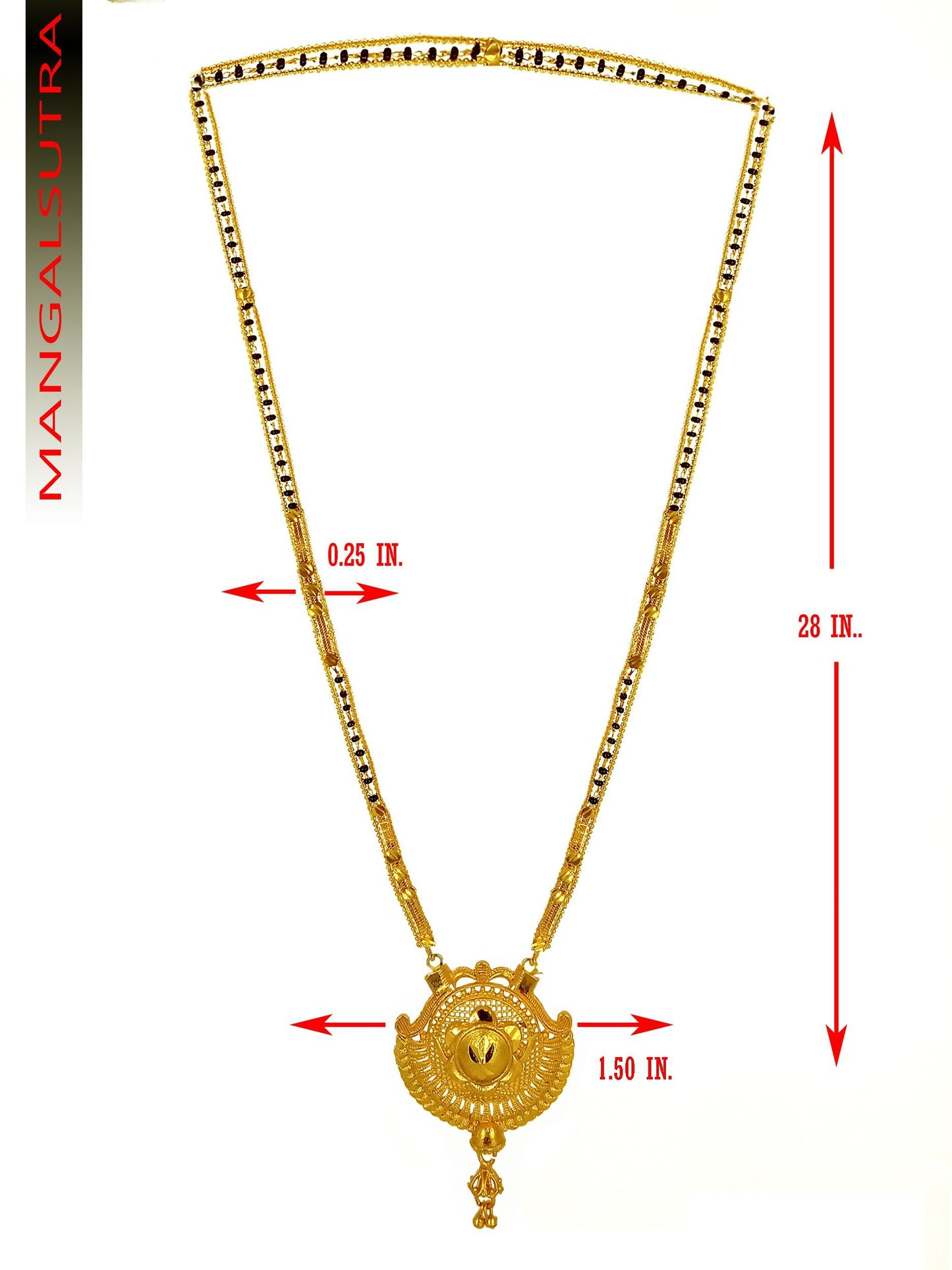Pretty Gold-Plated Mangalsutra for Women – Graceful Everyday Elegance