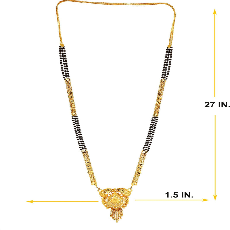 Elegant Gold-Plated Mangalsutra for Women – Minimal Traditional Design