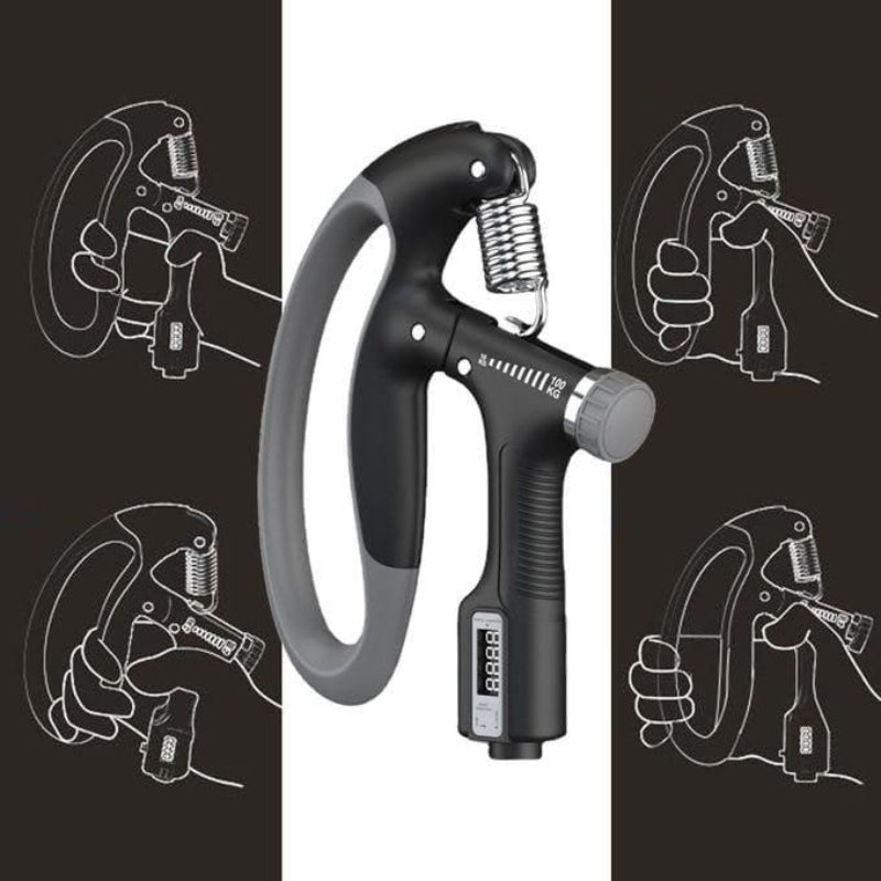 Adjustable Hand Grip Strengthener with Digital Counter – Muscle & Therapy Trainer