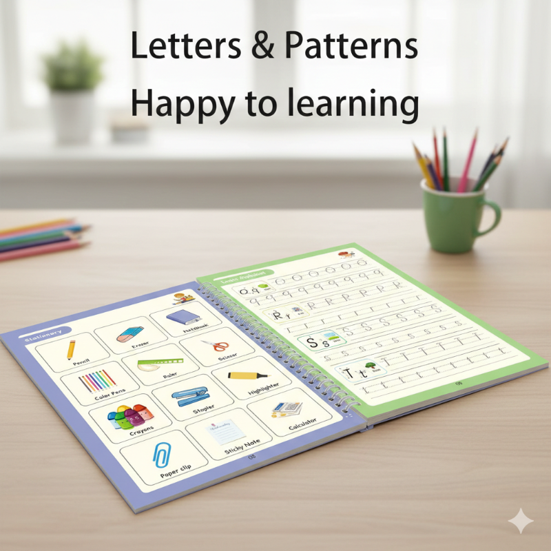 Sank Magic Reusable Practice Copybook Set for Kids