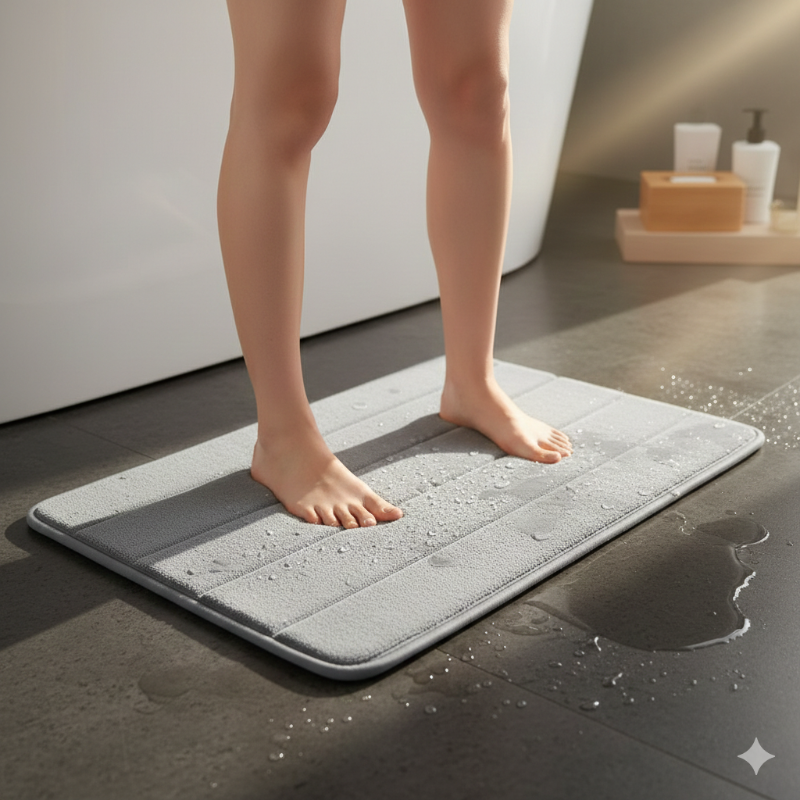 Ultra-Soft Memory Foam Bath Mat – Super Absorbent & Quick Dry