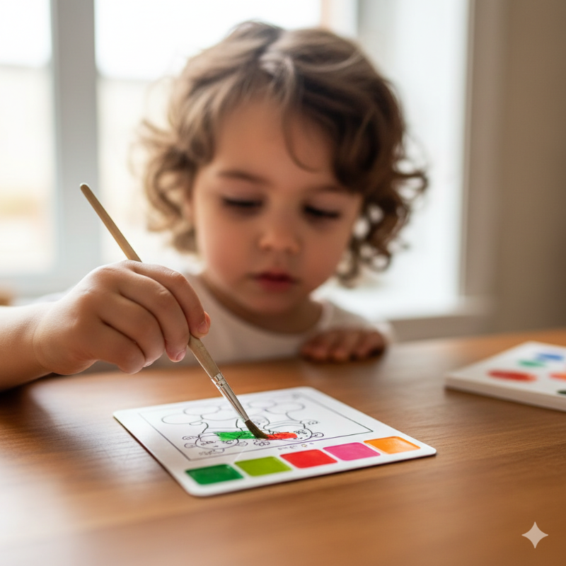 Pocket Watercolour Painting Book for Kids & Beginners