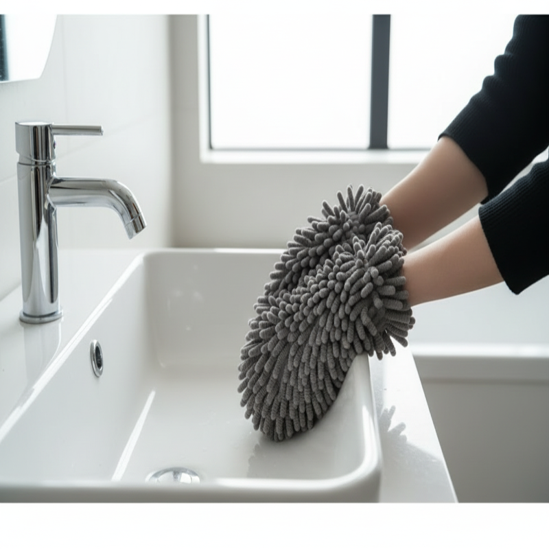 Fuzzy Ball Chenille Microfiber Hand Towel – Ultra Soft & Quick Dry