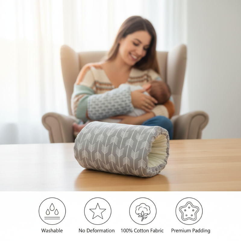 Cozie Cradle Baby Nursing & Feeding Pillow – Soft Cotton Support Cushion for Infants