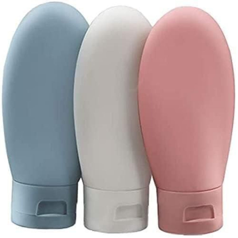 Leak-Proof Travel Bottles Set – 60ml Refillable Toiletry Containers (Pack of 3)