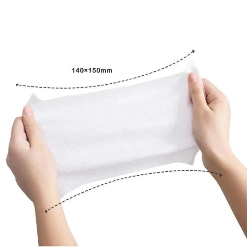 Mini Portable Disposable Baby Wipes – 64 Wet Wipes in 8 Travel Pouches for Face & Household Use