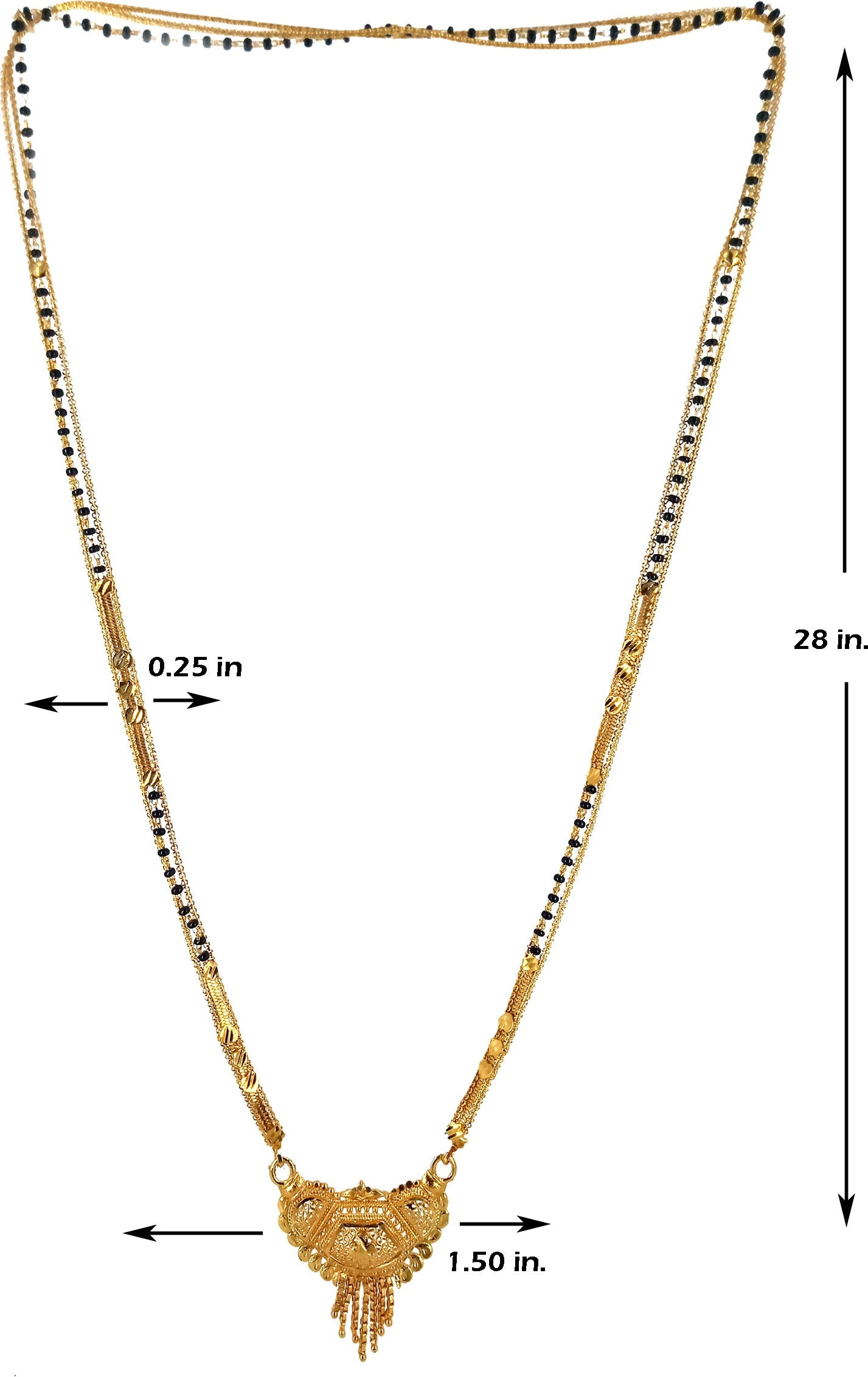 Unique Gold-Plated Mangalsutra for Women – Contemporary Traditional Style
