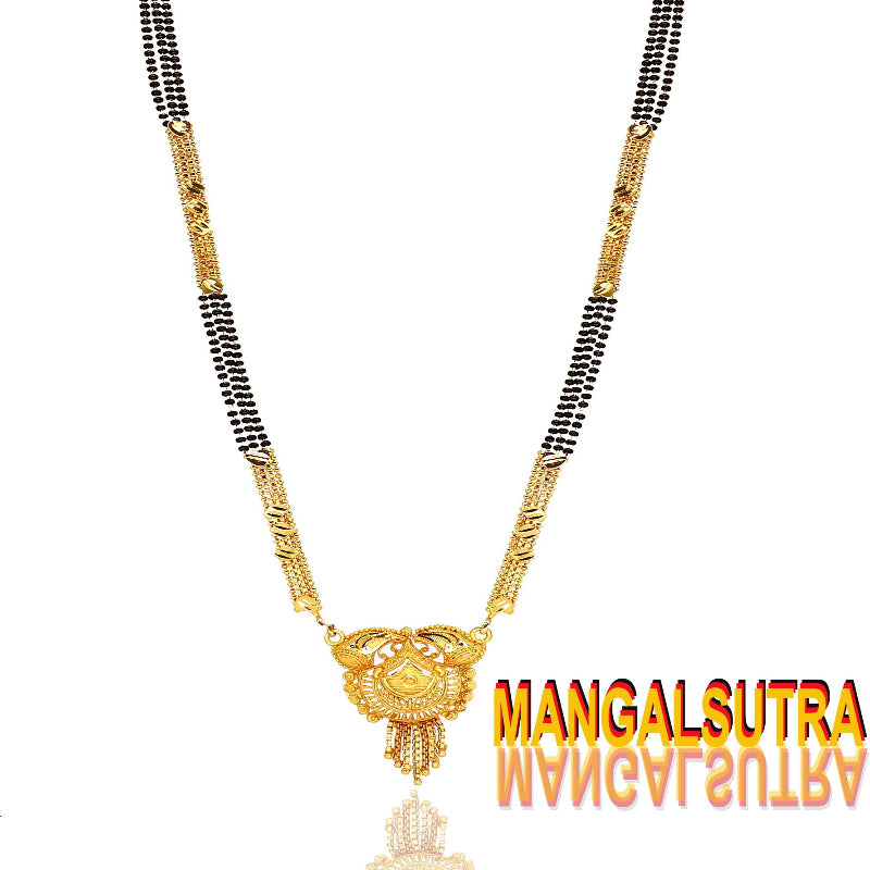 Elegant Gold-Plated Mangalsutra for Women – Minimal Traditional Design