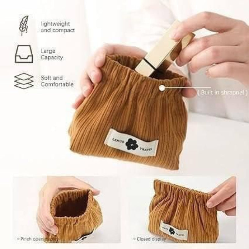 Elastic Stretchable Storage Organizer Pouch – Multipurpose Travel & Home Organizing Bags (Pack of 5)