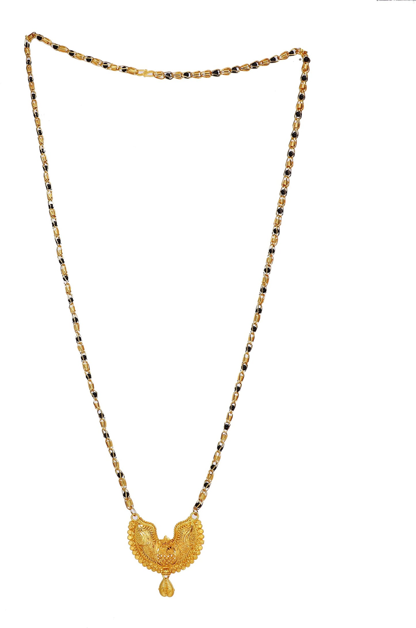 Stunning Gold-Plated Mangalsutra for Women – Elegant Traditional Finish