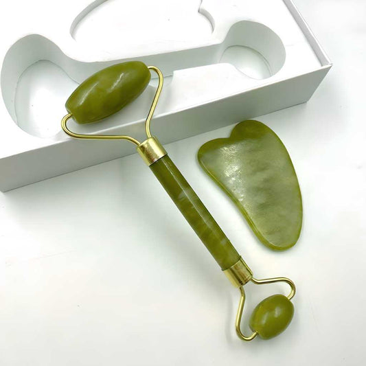 Natural Jade Stone Facial Roller & Massager