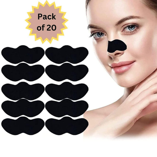 Deep Cleansing Bamboo Charcoal Blackhead Remover Nose Strips – Pack of 20