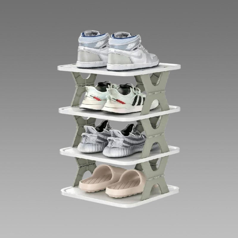 4-Layer Multi-Purpose Shoe Organizer Rack – Compact Stackable Storage Shelf