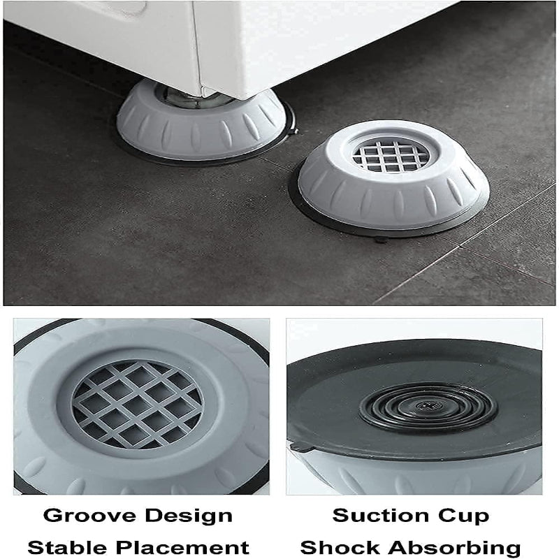 Anti-Vibration Washing Machine Pads – Shock Proof Feet (Pack of 4)