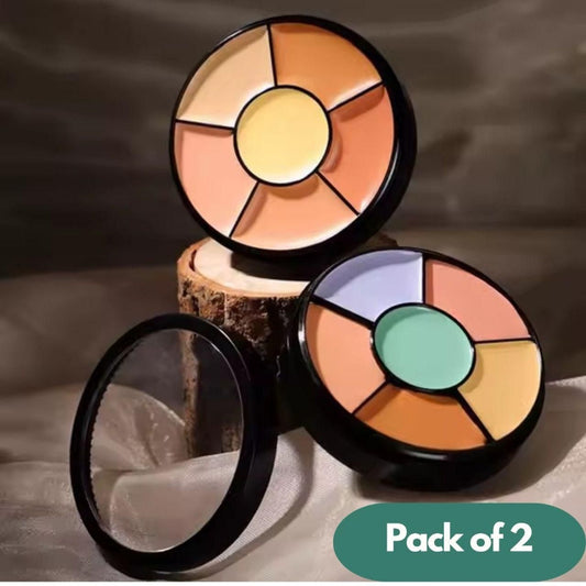 Pro HD Cream Concealer Palette – Full Coverage Makeup Kit (Pack of 2)