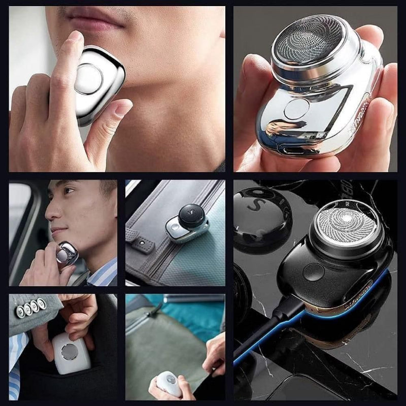 Mini Electric Shaver for Men – Rechargeable Wet & Dry Portable Razor