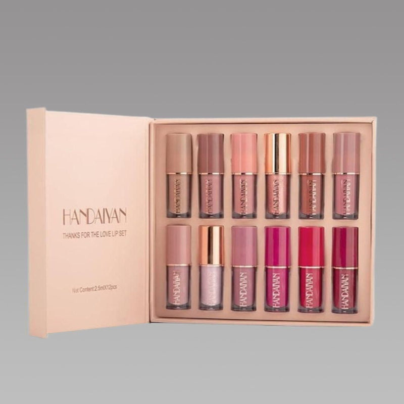 Velvet Matte Liquid Lipstick Mega Set – 12 Long-Lasting Shades
