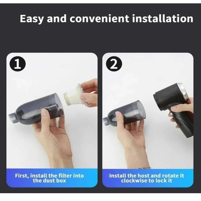 BD Portable Wireless Vacuum Suction Cleaner – Mini Air Duster for Home & Office