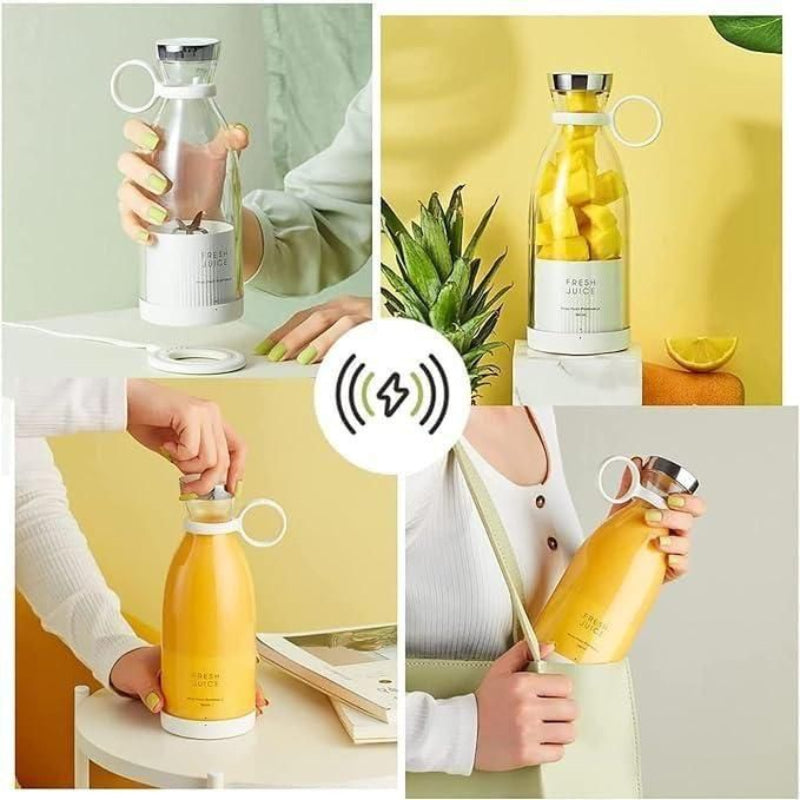 Portable USB Rechargeable Mini Juice Blender – Travel Smoothie Maker (380 ml)