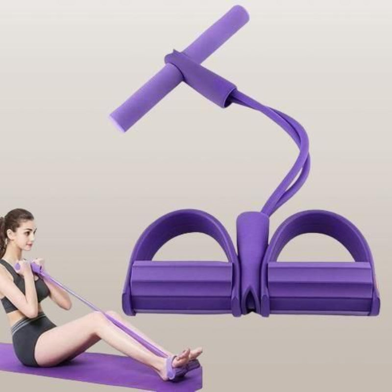 Yoga Pedal Puller Resistance Band – 4 Rope Full Body Fitness & Stretching Equipment