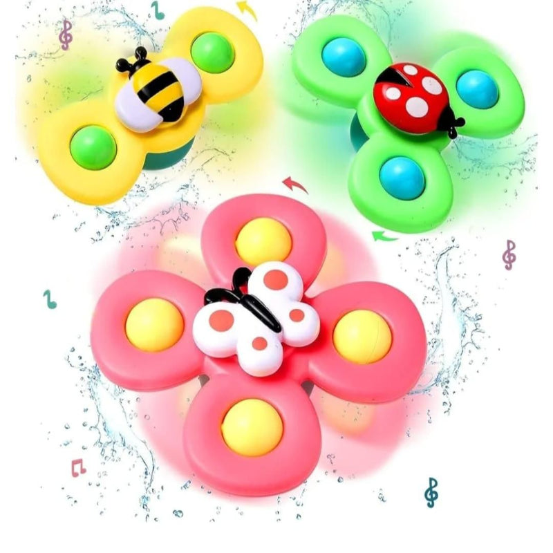 Spinning Sensory Fidget Toy Set for Toddlers – Magic Bean Cube Spinner (Pack of 3)