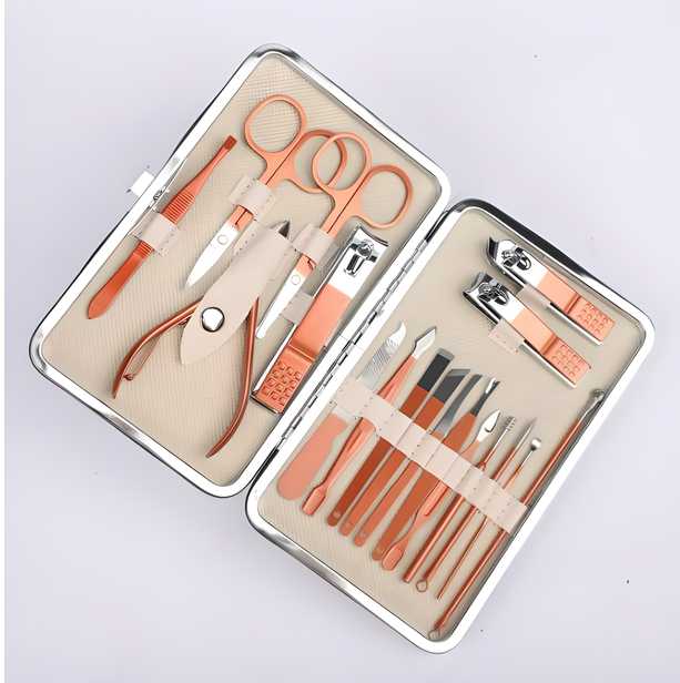 18-in-1 Manicure & Pedicure Nail Tool Set – Complete Grooming Kit