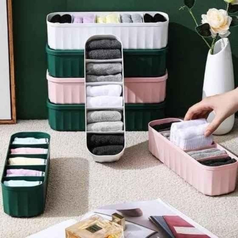 Multipurpose Drawer & Wardrobe Storage Organizers – Space-Saving Bins (Pack of 4)