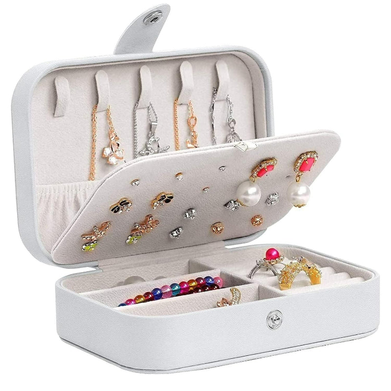 Premium PU Leather Jewellery Storage Box with Soft Interior & Secure Closure