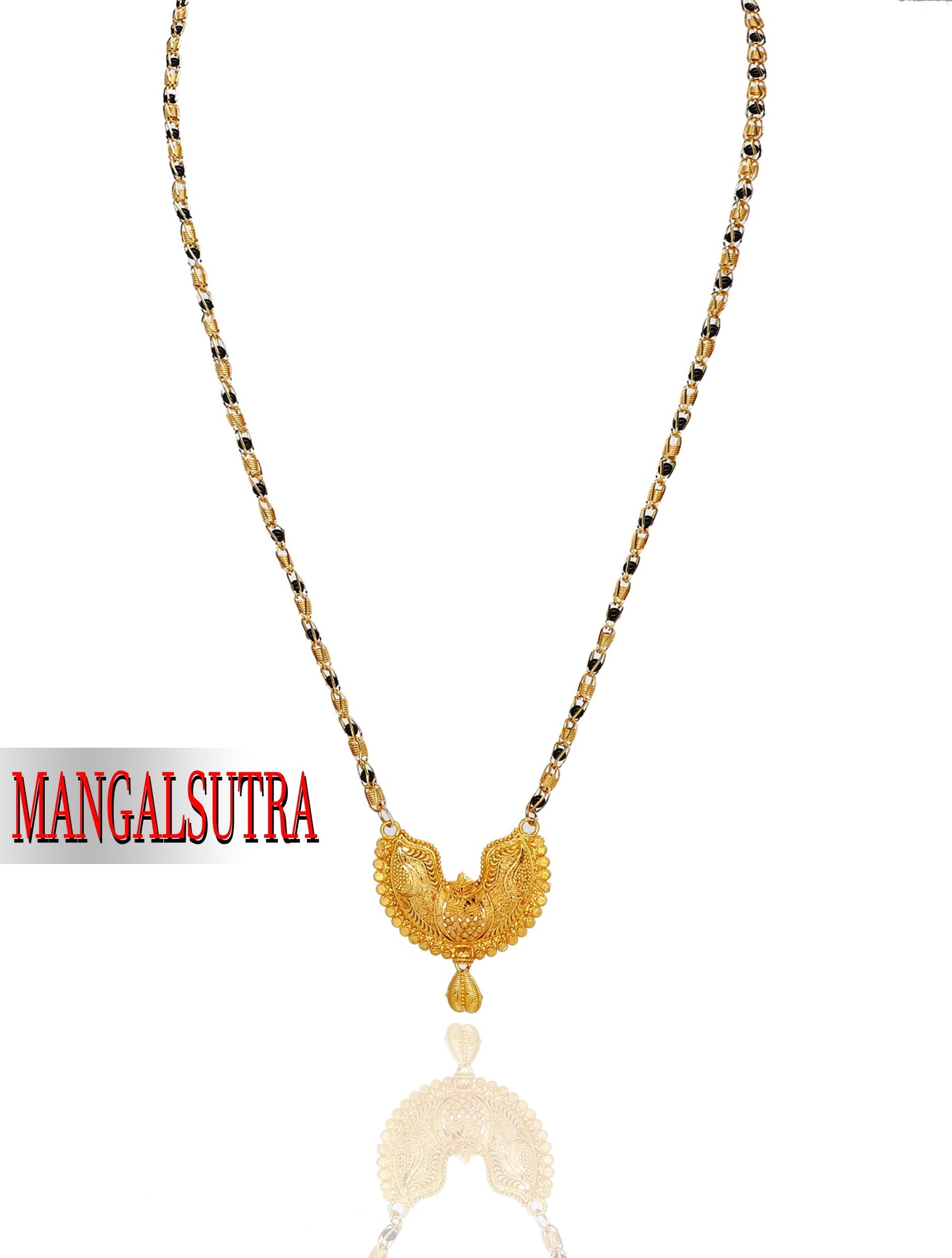 Stunning Gold-Plated Mangalsutra for Women – Elegant Traditional Finish