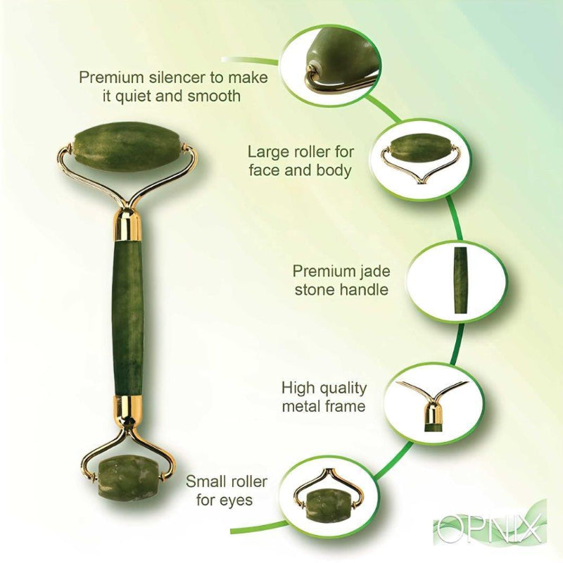 Natural Jade Stone Facial Roller & Massager