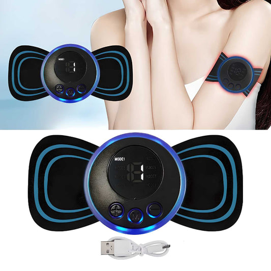 Rechargeable Mini Body Massager – 8 Massage Modes & 19 Intensity Levels for Pain Relief