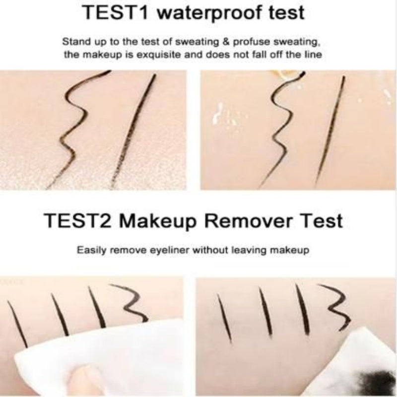 2-in-1 Precision Black Eyeliner Pencil with Perfect Wing Stamp