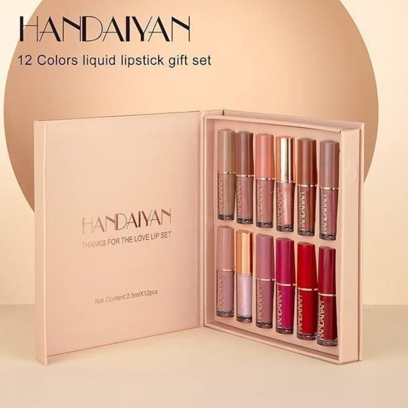 Velvet Matte Liquid Lipstick Mega Set – 12 Long-Lasting Shades