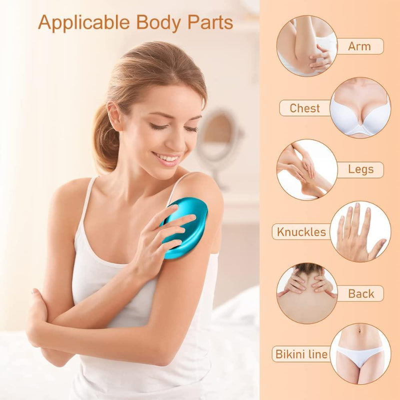 Magic Crystal Hair Eraser – Painless Hair Removal & Exfoliation Tool (Reusable & Washable)