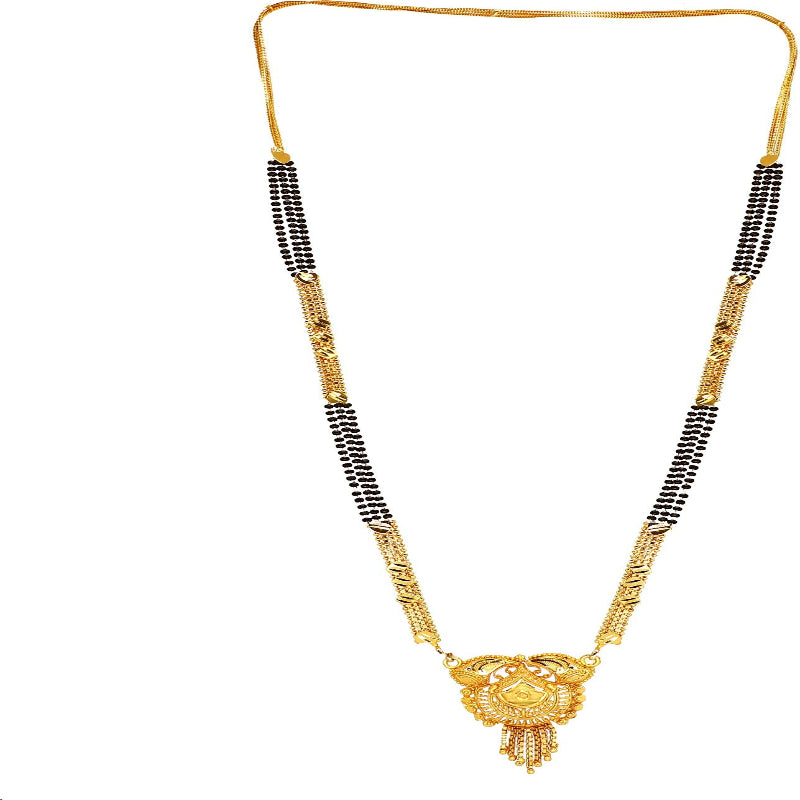 Elegant Gold-Plated Mangalsutra for Women – Minimal Traditional Design