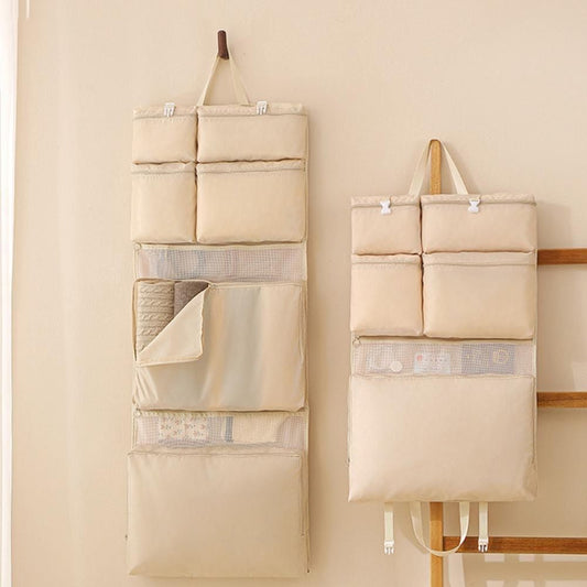 Foldable Hanging Travel Organizer Bag – Multi-Section Storage for Clothes & Toiletries