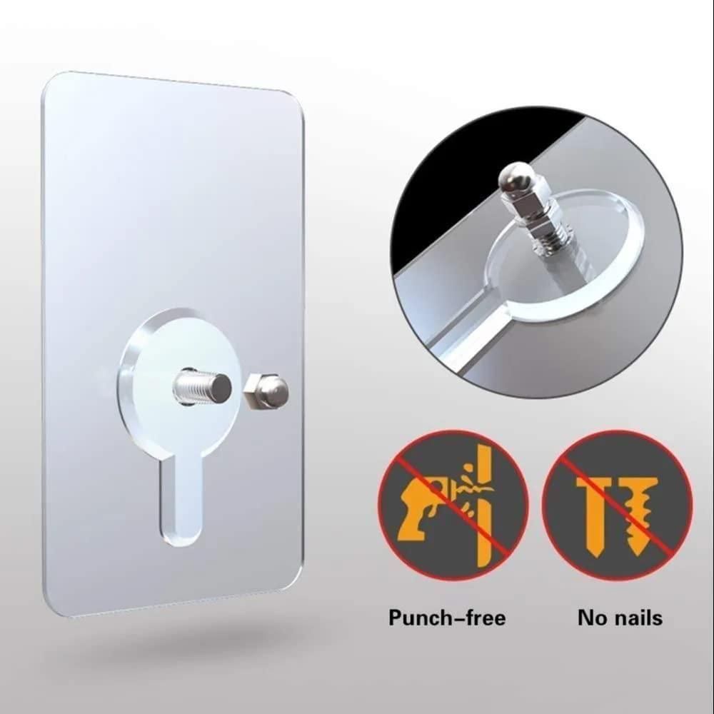 Heavy-Duty Self-Adhesive Wall Hooks (Pack of 10) – Strong, Nail-Free Hanging Solution