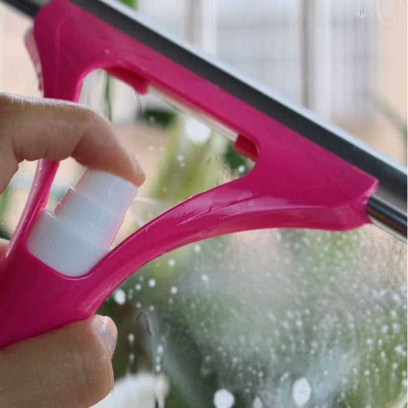 2-in-1 Spray Glass & Window Cleaning Wiper – Multipurpose Car, Mirror & Surface Cleaner
