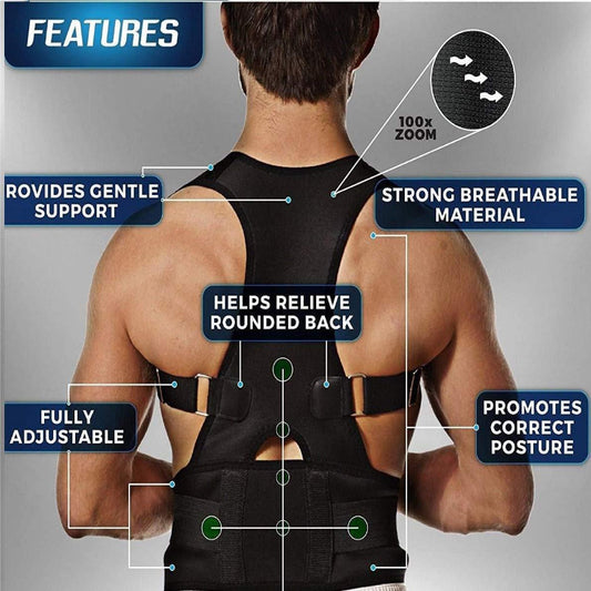 Unisex Posture Corrector Belt – Adjustable Back & Shoulder Support