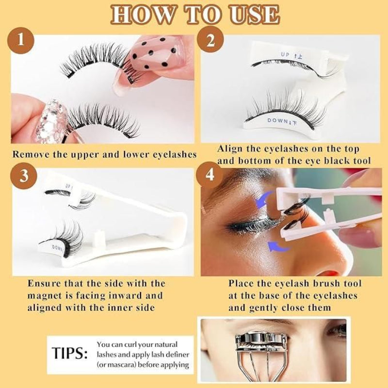 UltraLift Magnetic Eyelashes – Natural Black (1 Pair)
