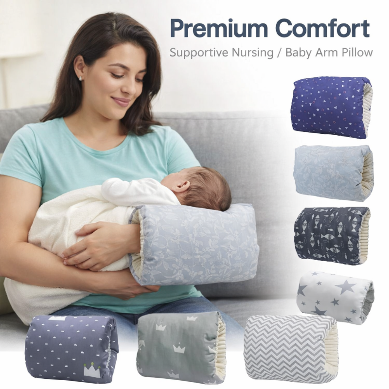 Cozie Cradle Baby Nursing & Feeding Pillow – Soft Cotton Support Cushion for Infants