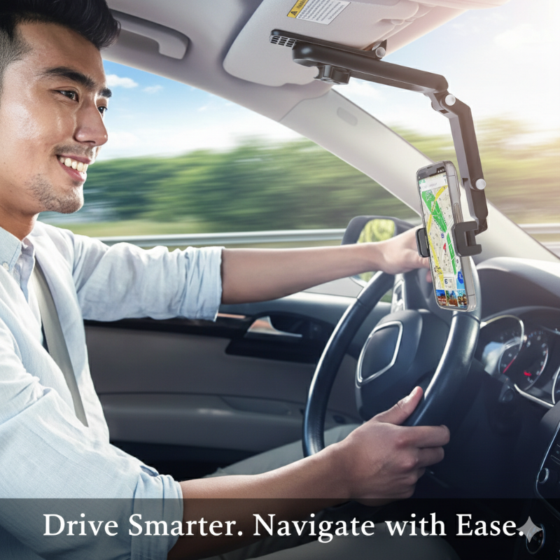 Adjustable Multi-Purpose Mobile Phone Holder Stand – Desk, Kitchen & Car Use