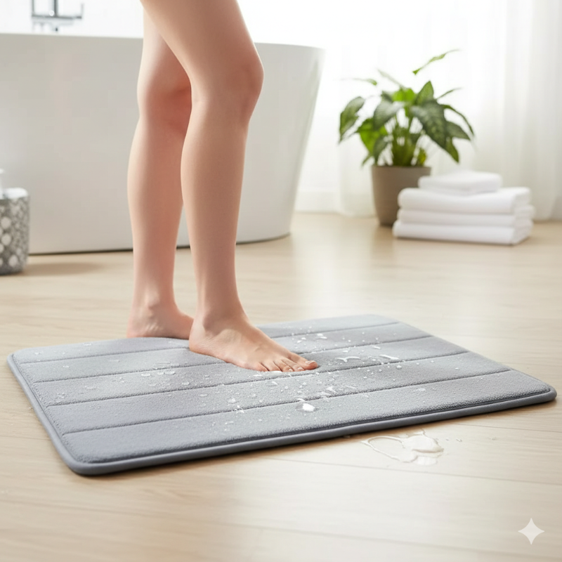 Ultra-Soft Memory Foam Bath Mat – Super Absorbent & Quick Dry
