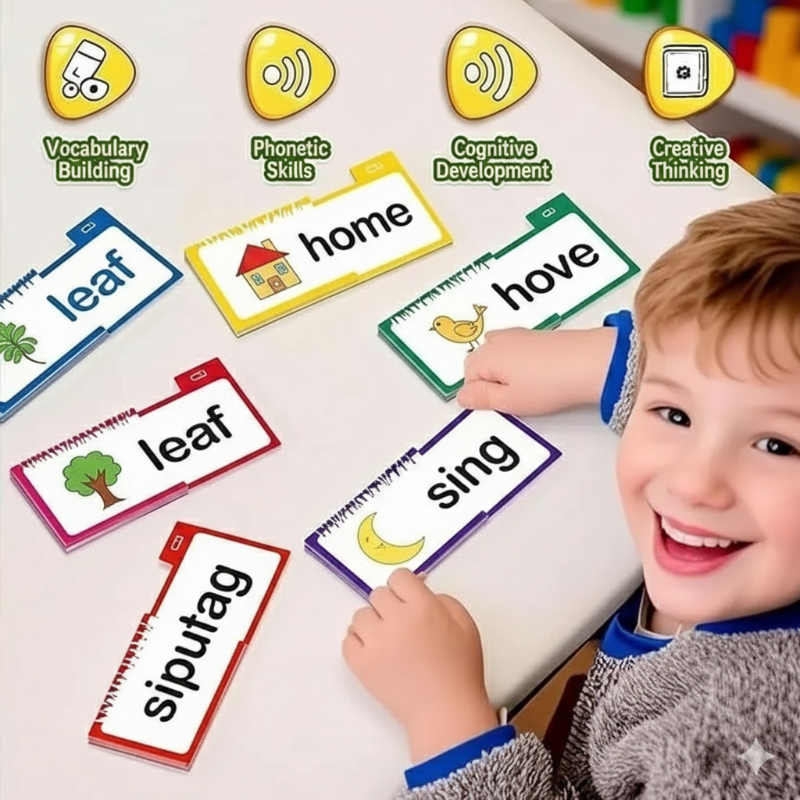 30 Rhyming Words Flipbook for Children Learning