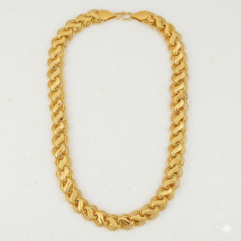 Classic Gold-Plated Traditional Men’s Chain – Vol 6