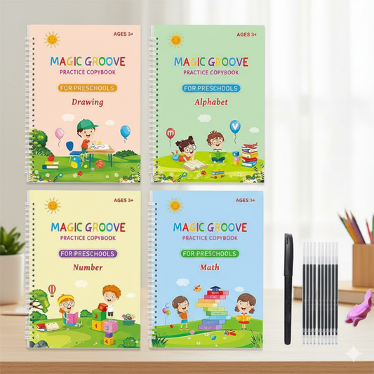 Sank Magic Reusable Practice Copybook Set for Kids
