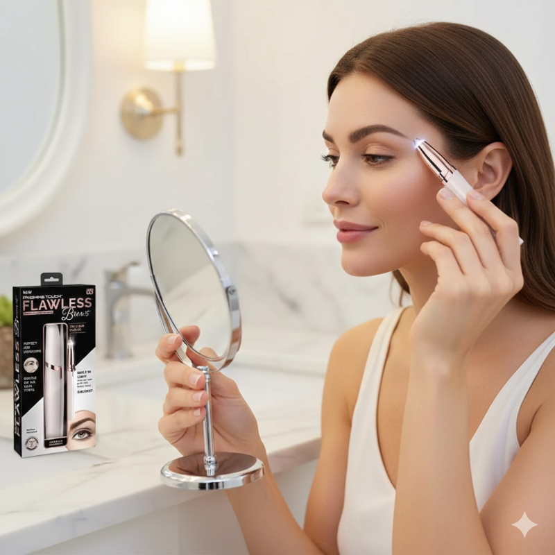 Flawless Women’s Eyebrow Trimmer – Painless Precision Hair Remover