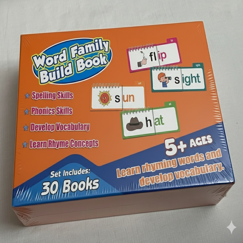 30 Rhyming Words Flipbook for Children Learning