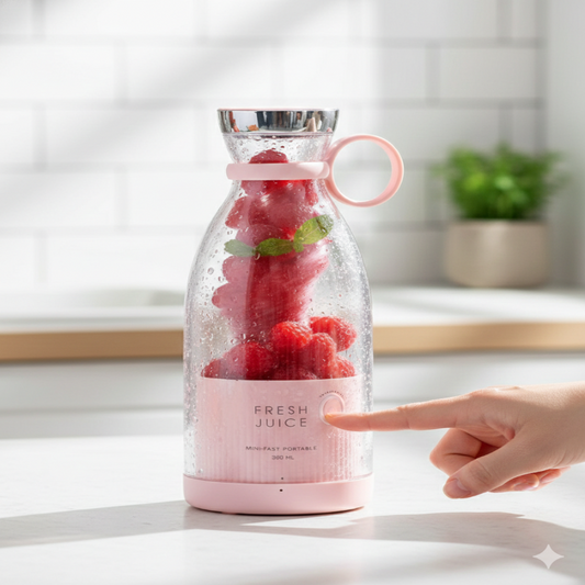 Portable USB Rechargeable Mini Juice Blender – Travel Smoothie Maker (380 ml)